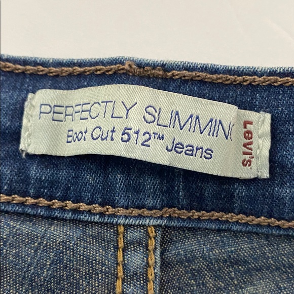 Levi's 512 Perfectly Slimming Fit Boot Cut Denim Jeans - Picture 7 of 11